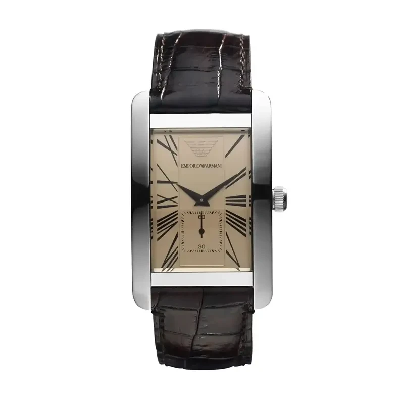Emporio Armani Classic Rectangular Quartz Men's Watch- AR0154